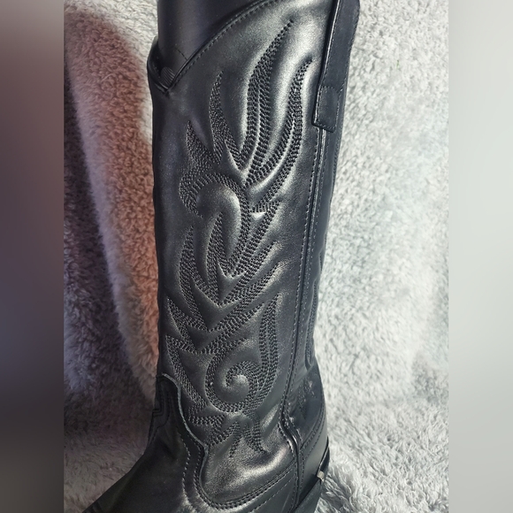 Laredo Mens Mccomb Round Toe Casual Boots Mid Calf - Black - Size 9 D - Picture 14 of 16